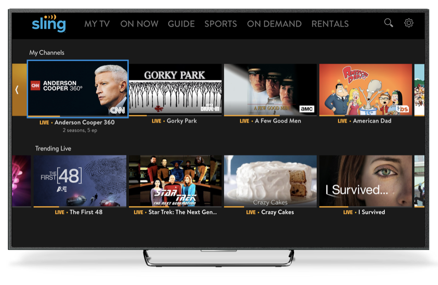 Stream Sling TV on Chrome