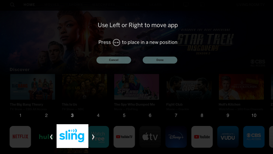smartcast app ribbon