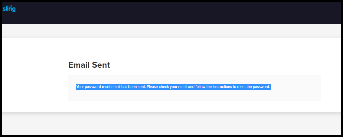 forgot account field