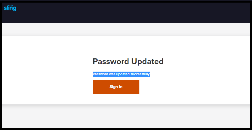 forgot account field