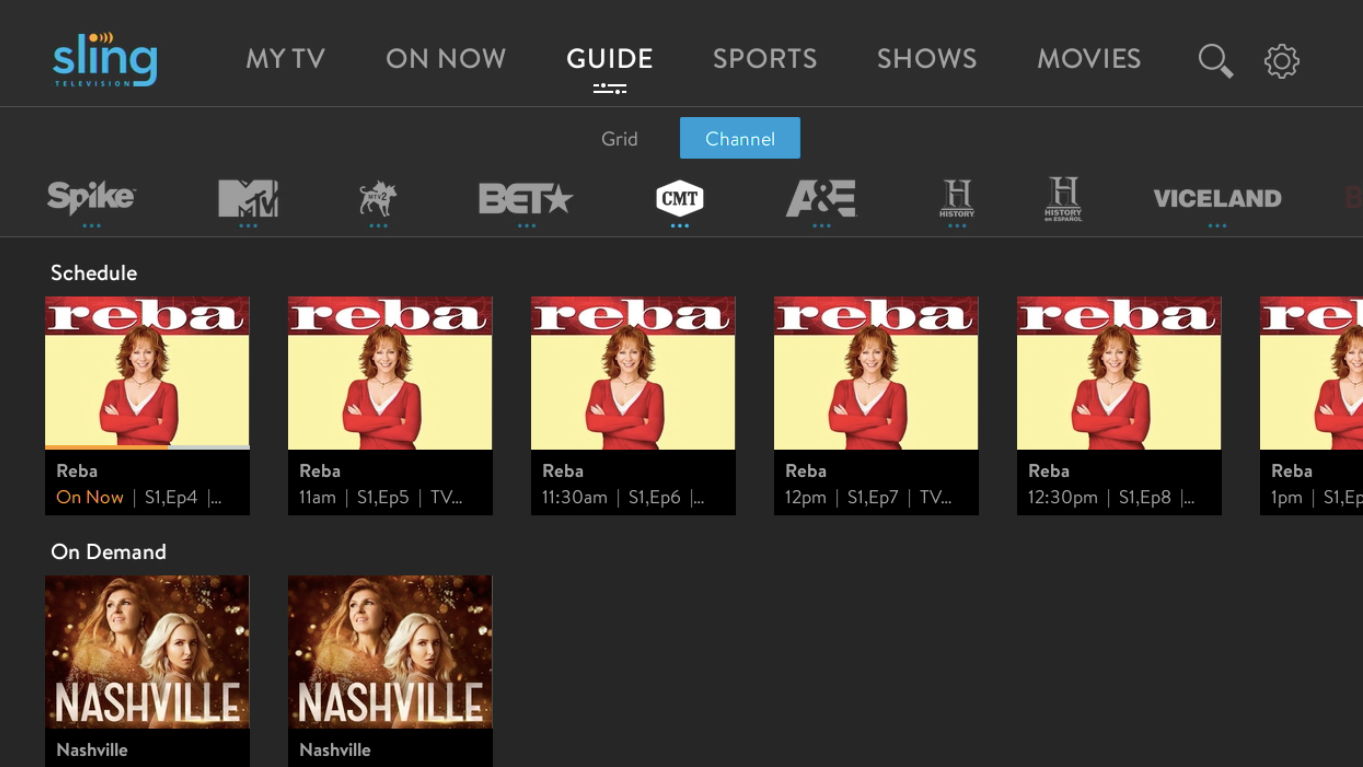 channels guide with schedule